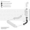 MERCE 2115283182 Charger Intake Hose